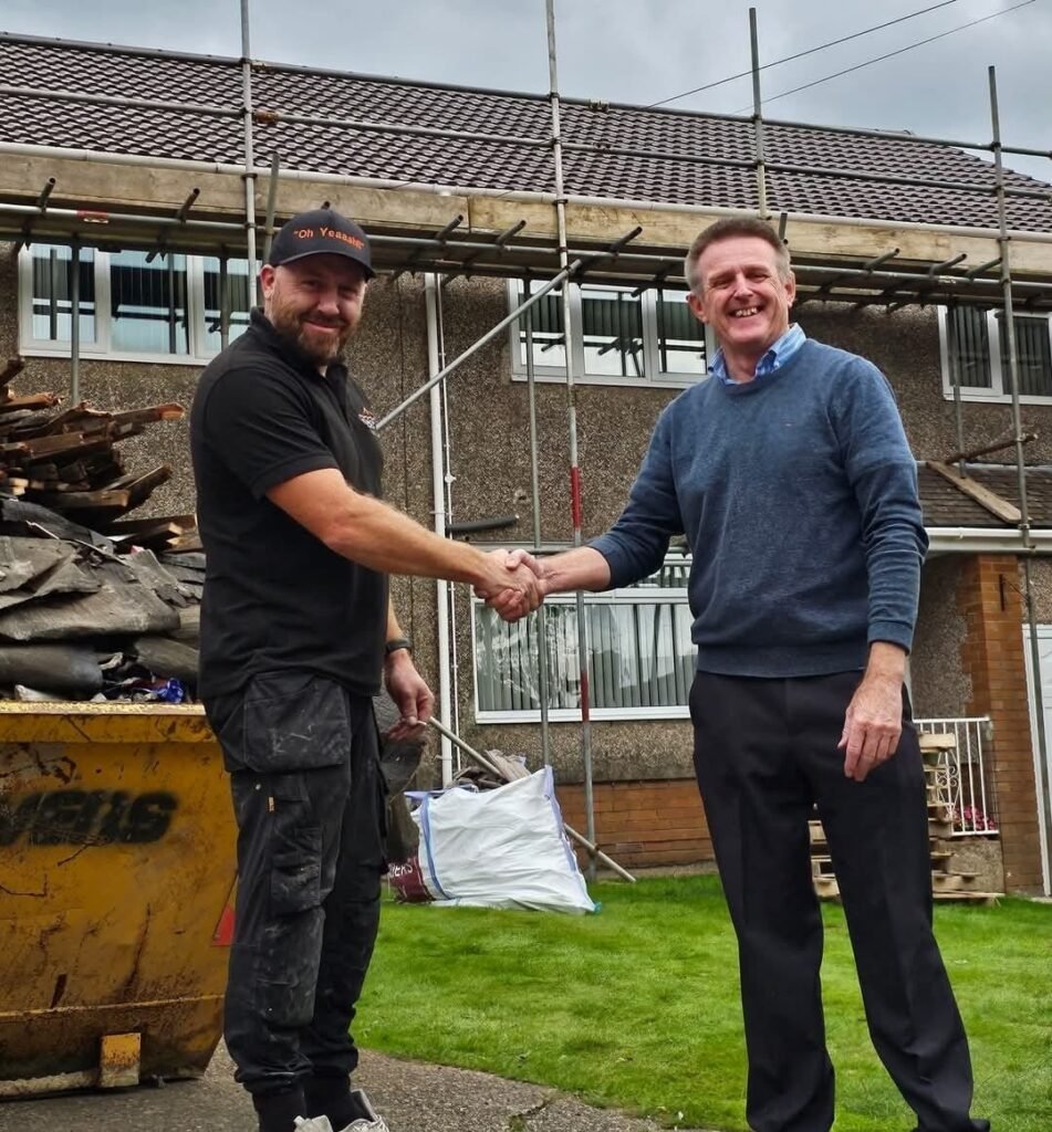 panda roofing customer is happy